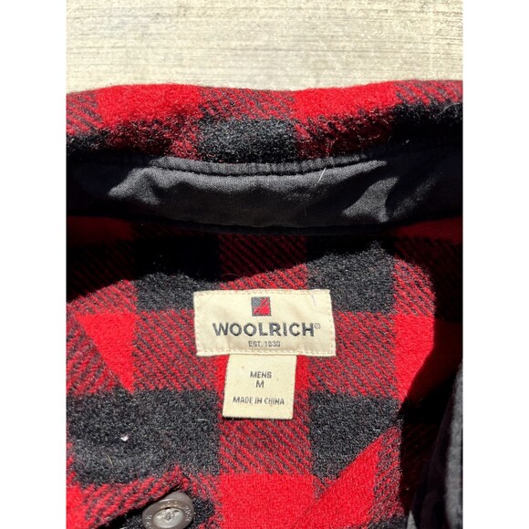 Vintage Woolrich Flannel Shirt Buffalo Plaid Wool Blend Button Up Men’s L USA - Picture 3 of 4